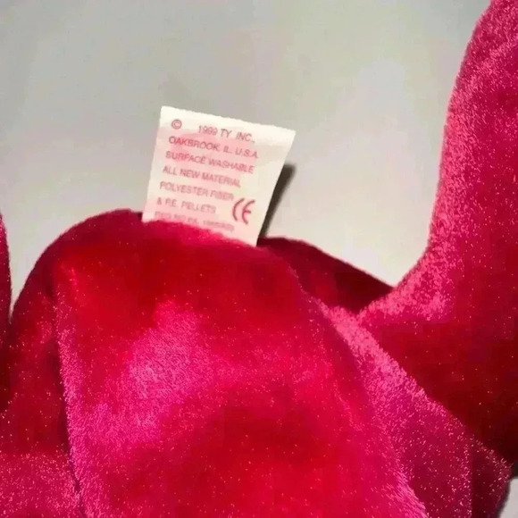 1999/Ty Beanie Baby “Valentina” Plush Stuffed/PE Pellets/China/5th gen hang tag - Picture 9 of 14